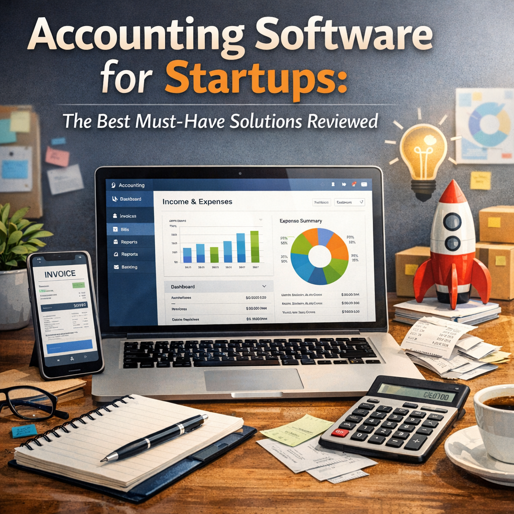 Illustration of Accounting Software for Startups: The Best Must-Have Solutions Reviewed