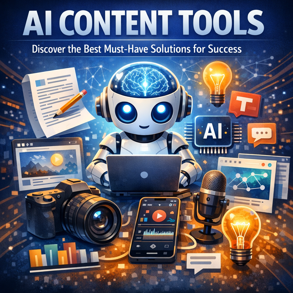 Illustration of AI Content Tools: Discover the Best Must-Have Solutions for Success