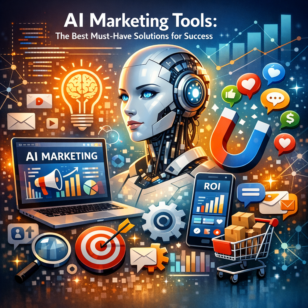 Illustration of AI Marketing Tools: The Best Must-Have Solutions for Success