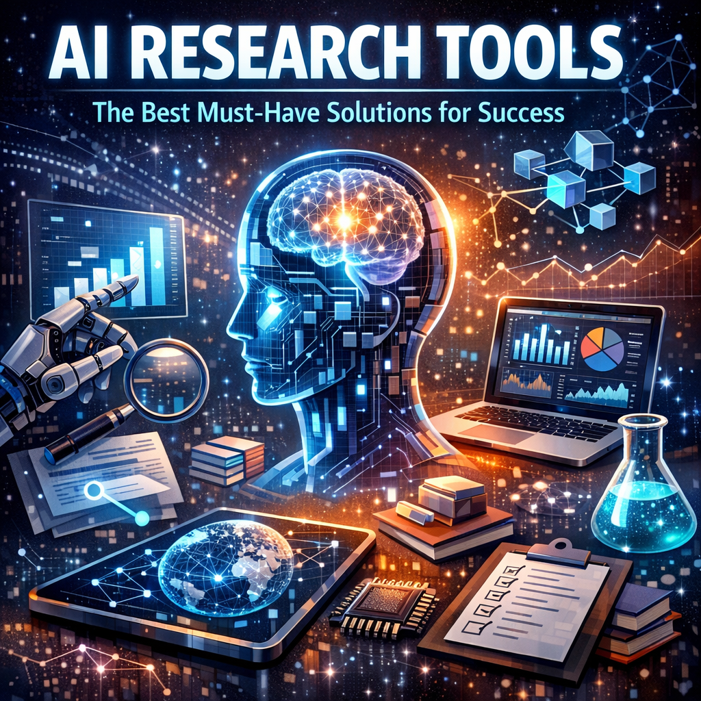 Illustration of AI Research Tools: The Best Must-Have Solutions for Success