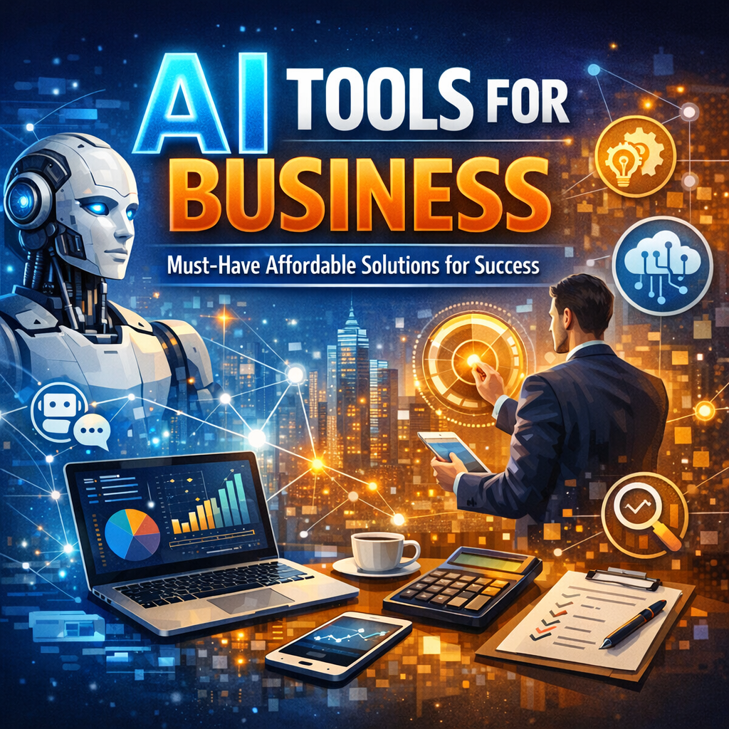 Illustration of AI Tools for Business: Must-Have Affordable Solutions for Success