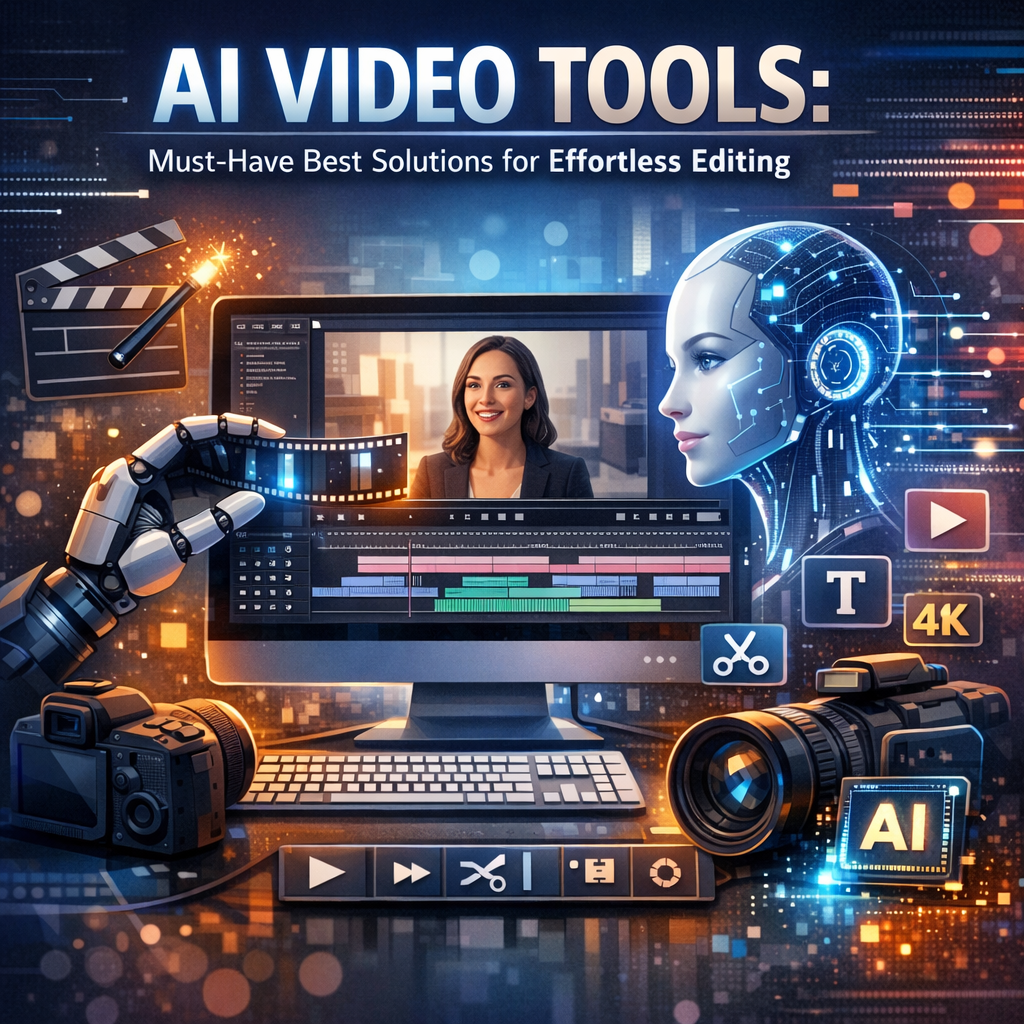 Illustration of AI Video Tools: Must-Have Best Solutions for Effortless Editing