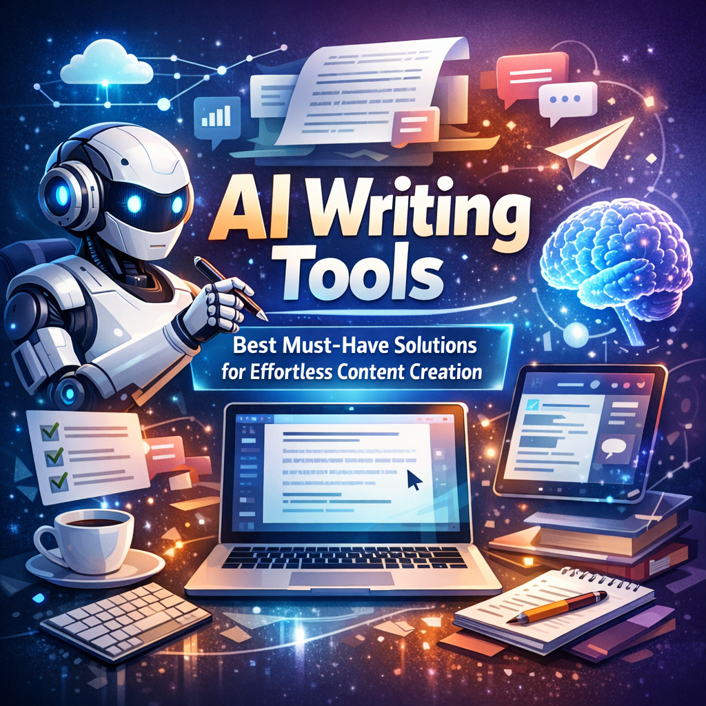 Illustration of AI Writing Tools: Best Must-Have Solutions for Effortless Content Creation