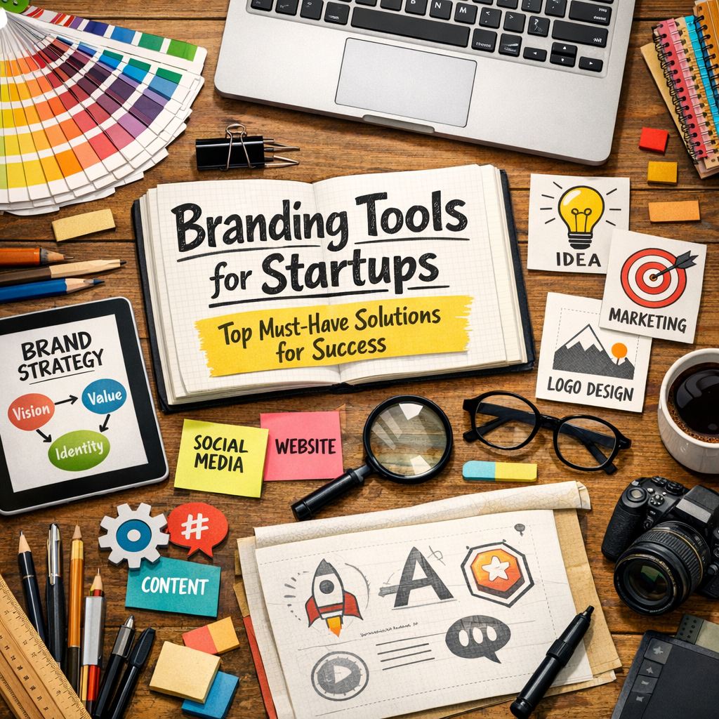 Illustration of Branding Tools for Startups: Top Must-Have Solutions for Success
