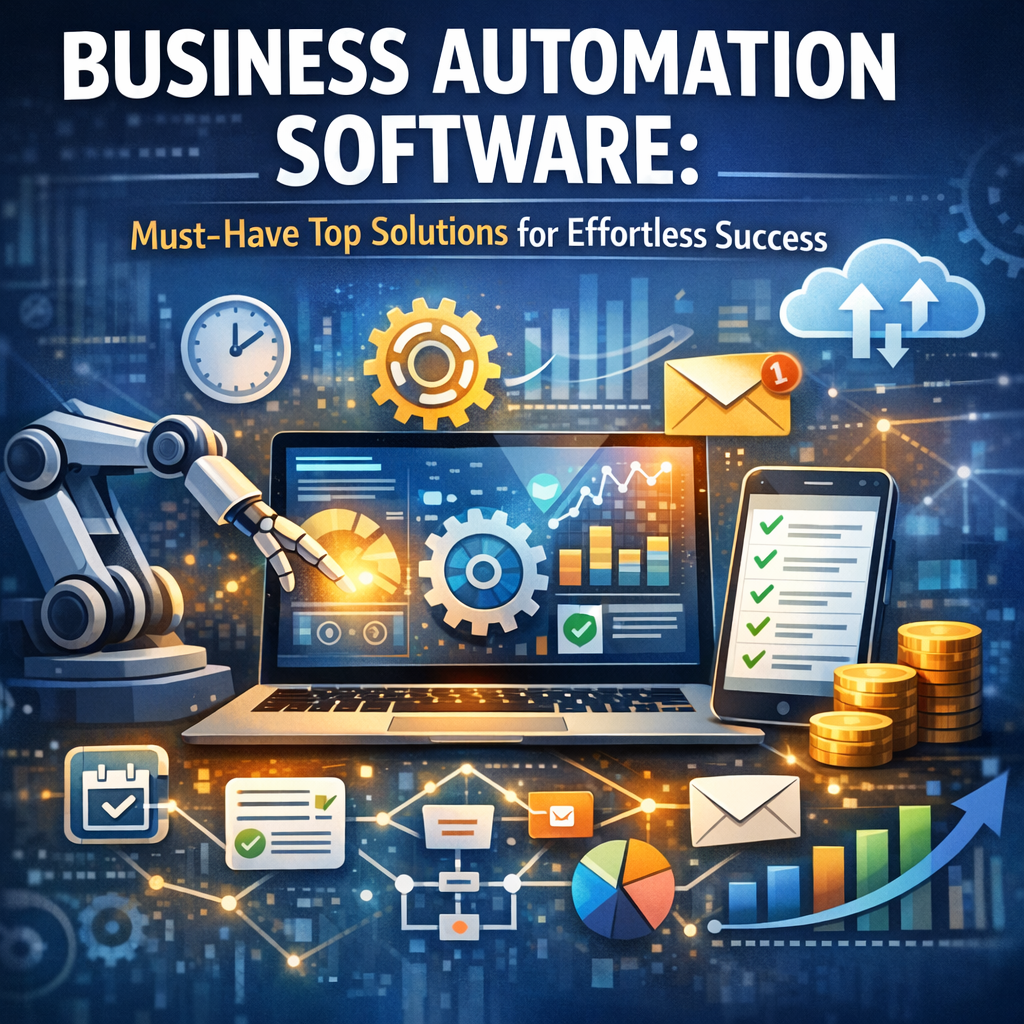 Illustration of Business Automation Software: Must-Have Top Solutions for Effortless Success