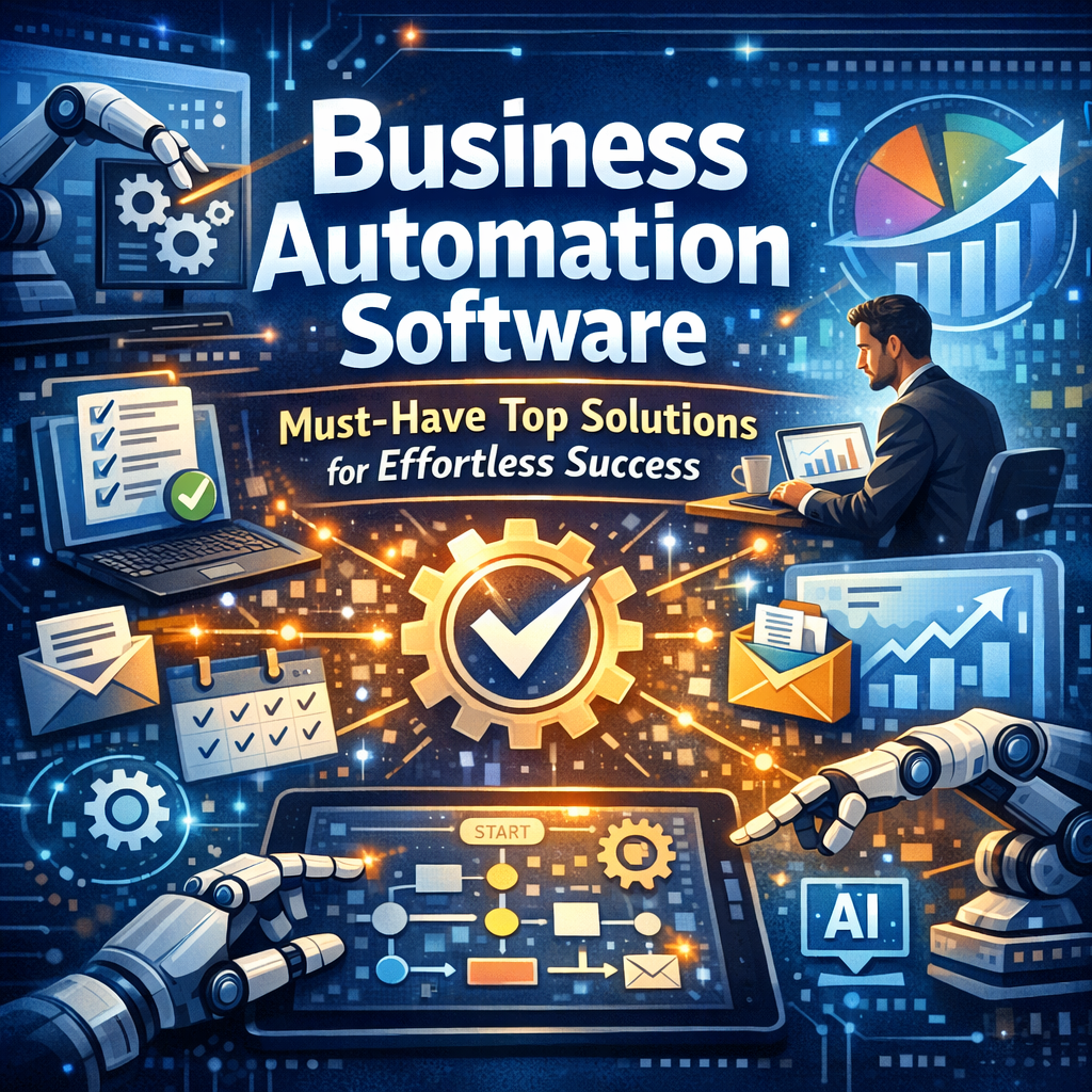 Illustration of Business Automation Software: Must-Have Top Solutions for Effortless Success