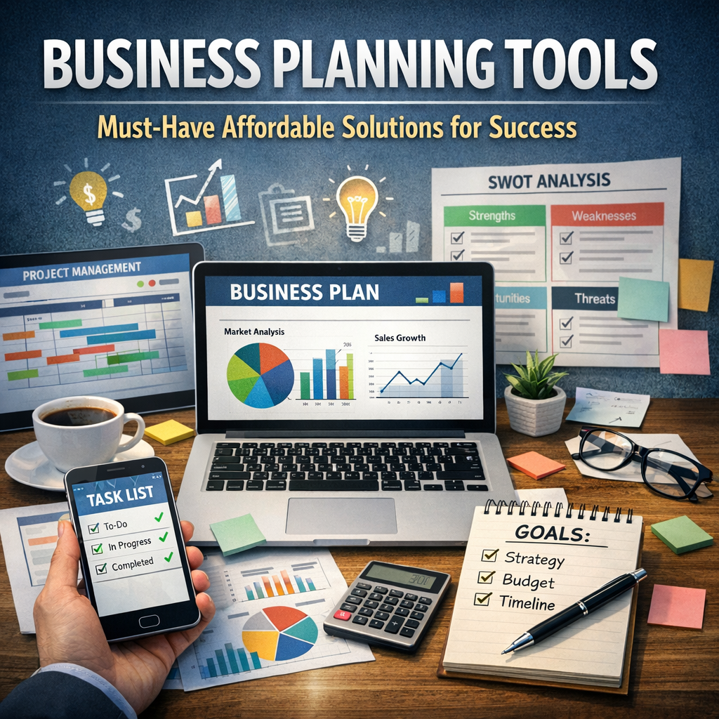 Illustration of Business Planning Tools: Must-Have Affordable Solutions for Success