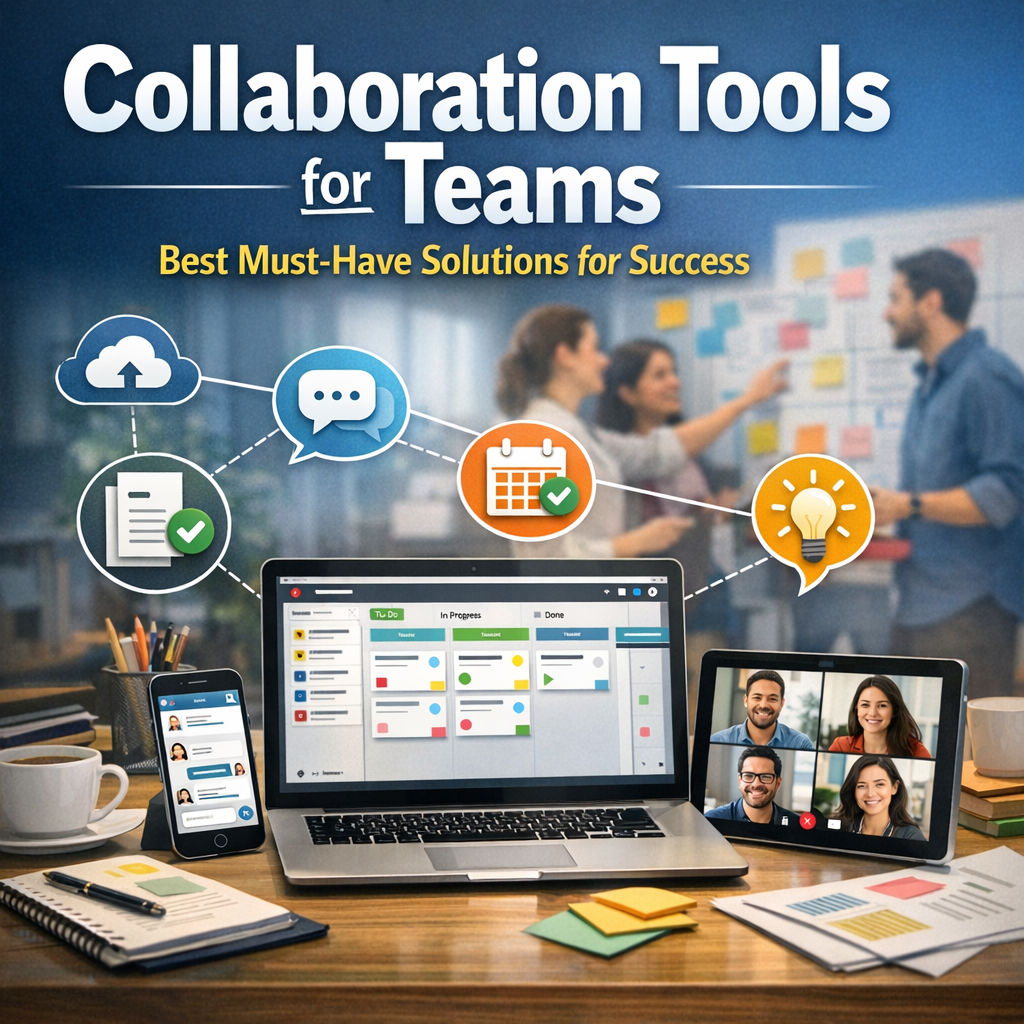 Illustration of Collaboration Tools for Teams: Best Must-Have Solutions for Success