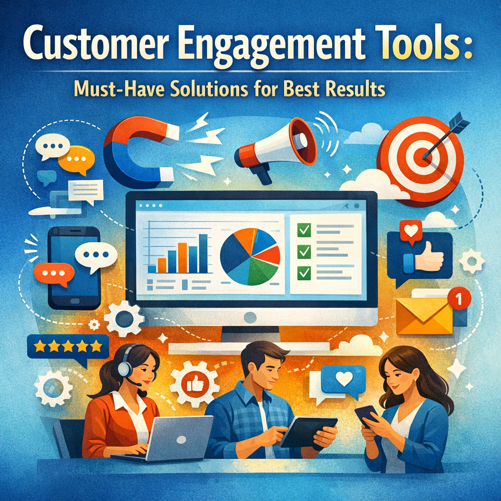 Illustration of Customer Engagement Tools: Must-Have Solutions for Best Results