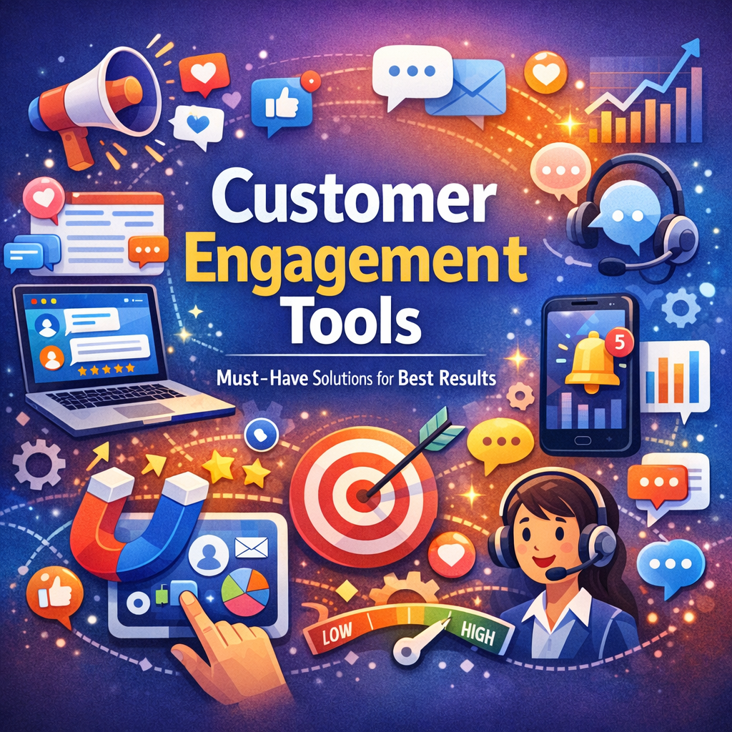 Illustration of Customer Engagement Tools: Must-Have Solutions for Best Results
