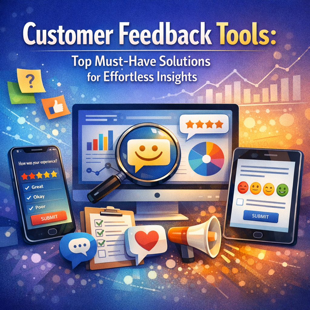 Illustration of Customer Feedback Tools: Top Must-Have Solutions for Effortless Insights