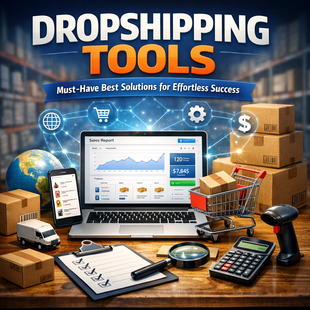 Illustration of Dropshipping Tools: Must-Have Best Solutions for Effortless Success