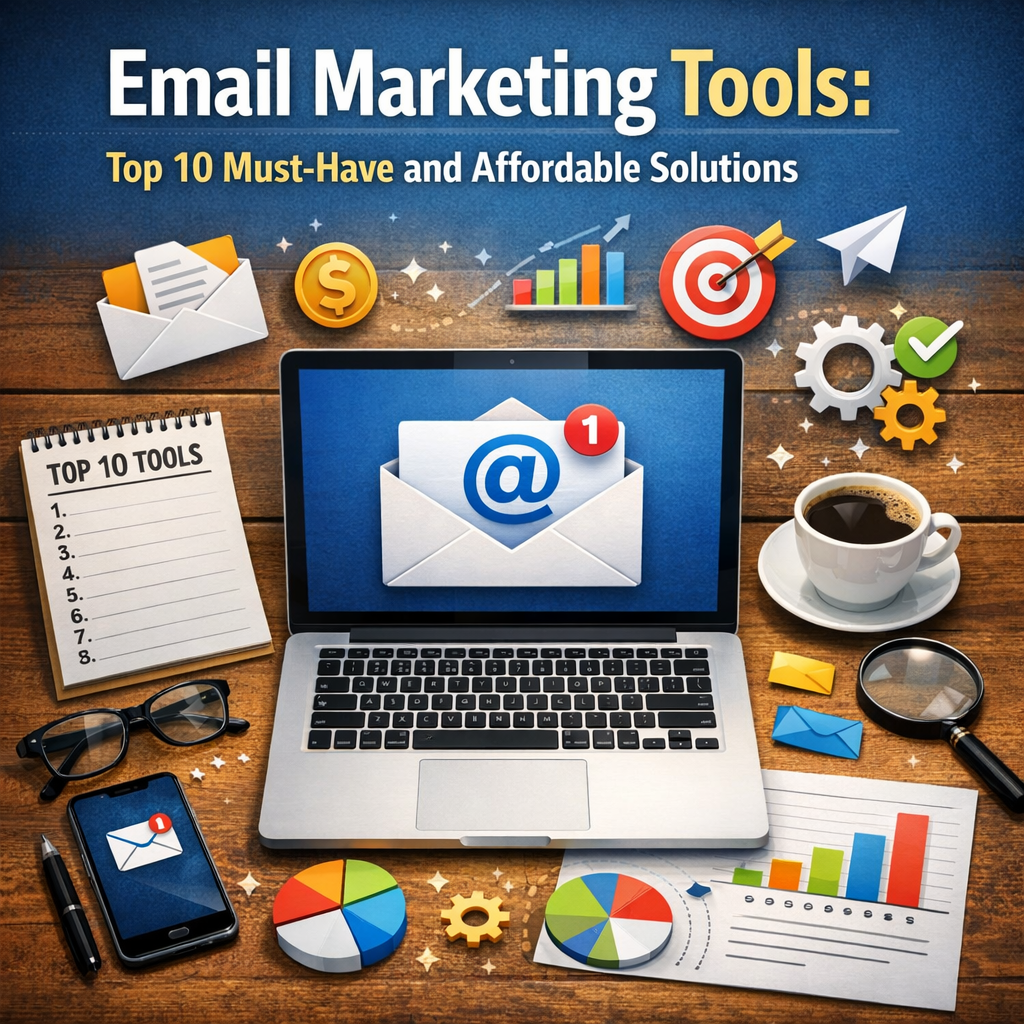 Illustration of Email Marketing Tools: Top 10 Must-Have and Affordable Solutions