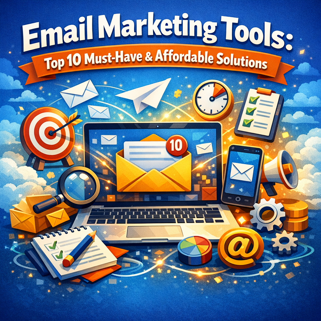 Illustration of Email Marketing Tools: Top 10 Must-Have and Affordable Solutions