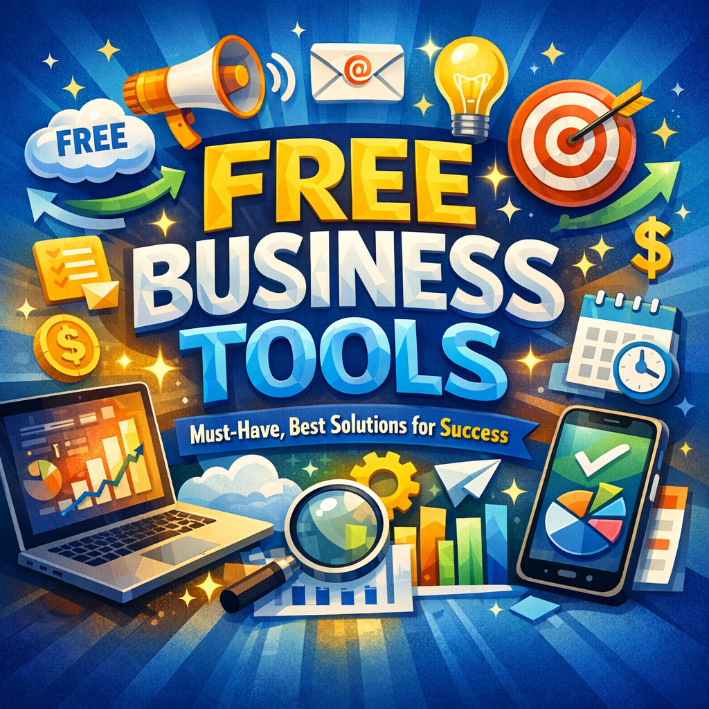 Illustration of Free Business Tools: Must-Have, Best Solutions for Success