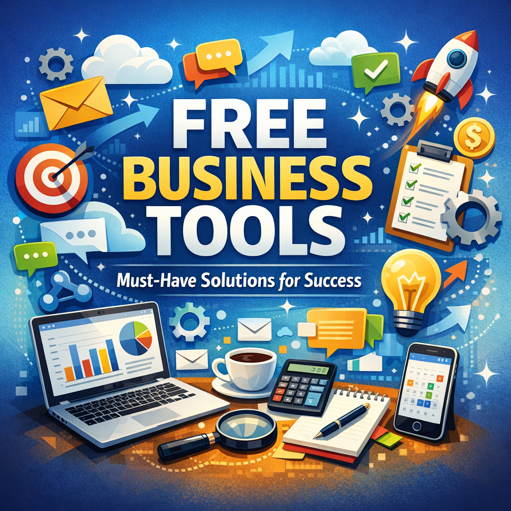 Illustration of Free Business Tools: Must-Have, Best Solutions for Success
