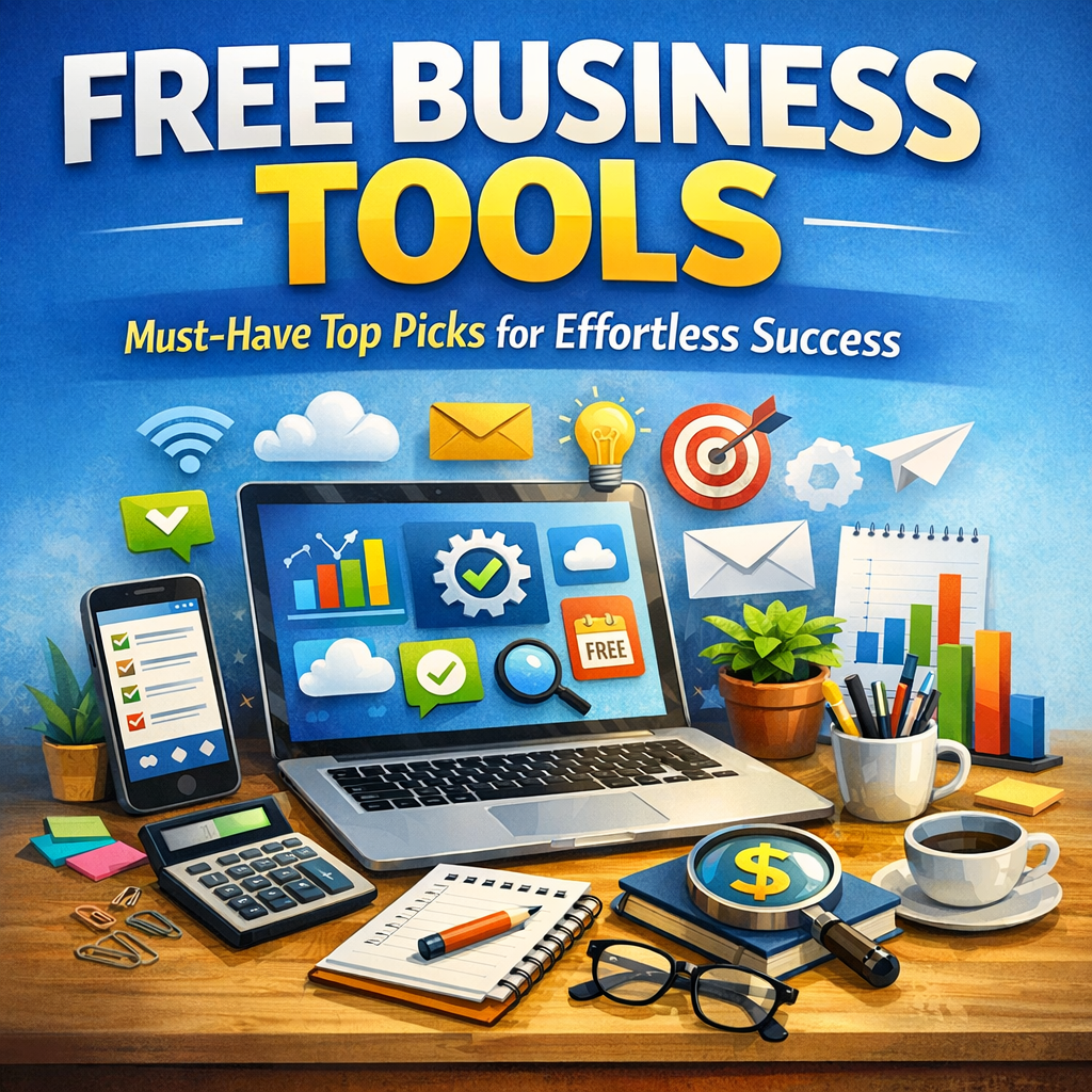 Illustration of Free Business Tools: Must-Have Top Picks for Effortless Success