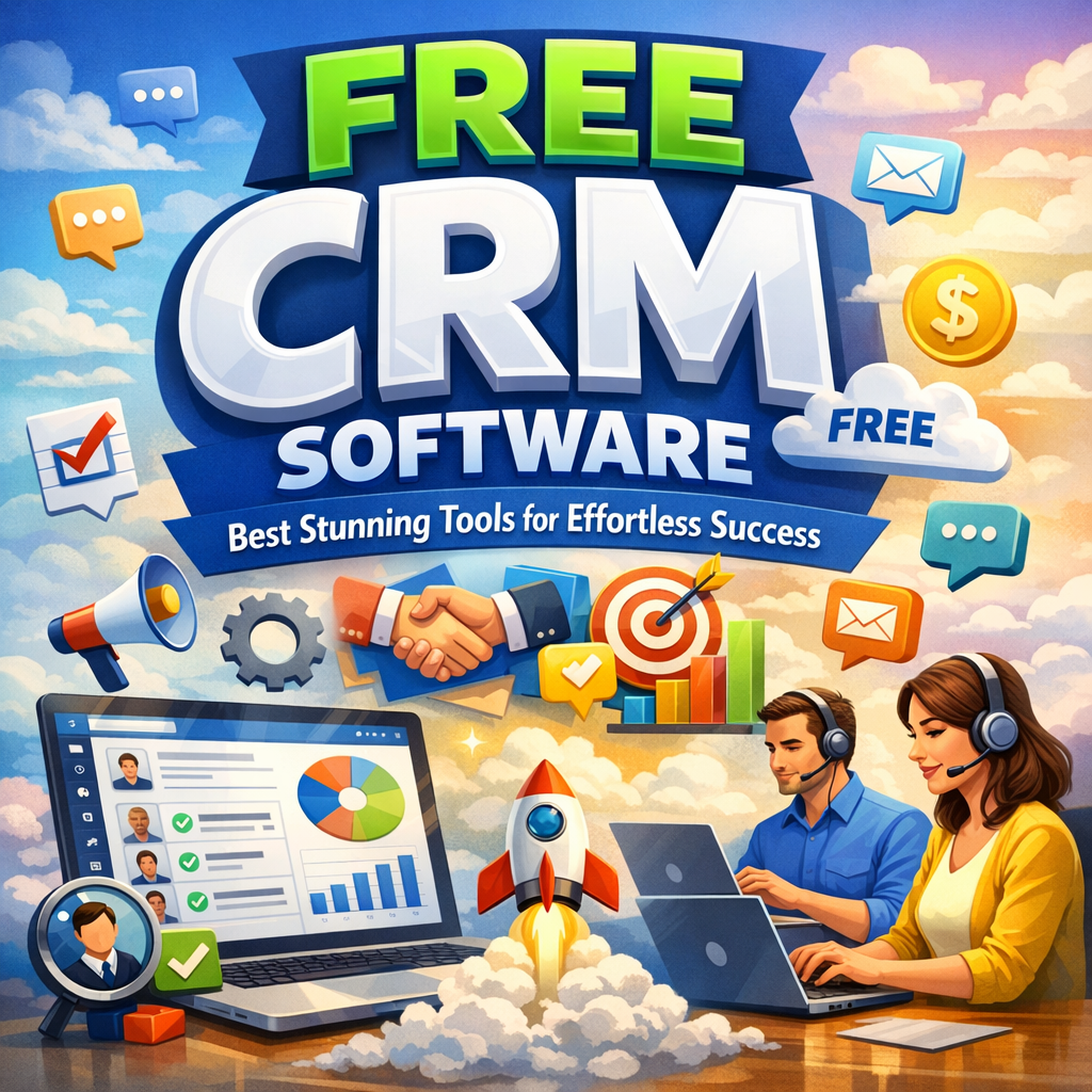 Illustration of Free CRM Software: Best Stunning Tools for Effortless Success