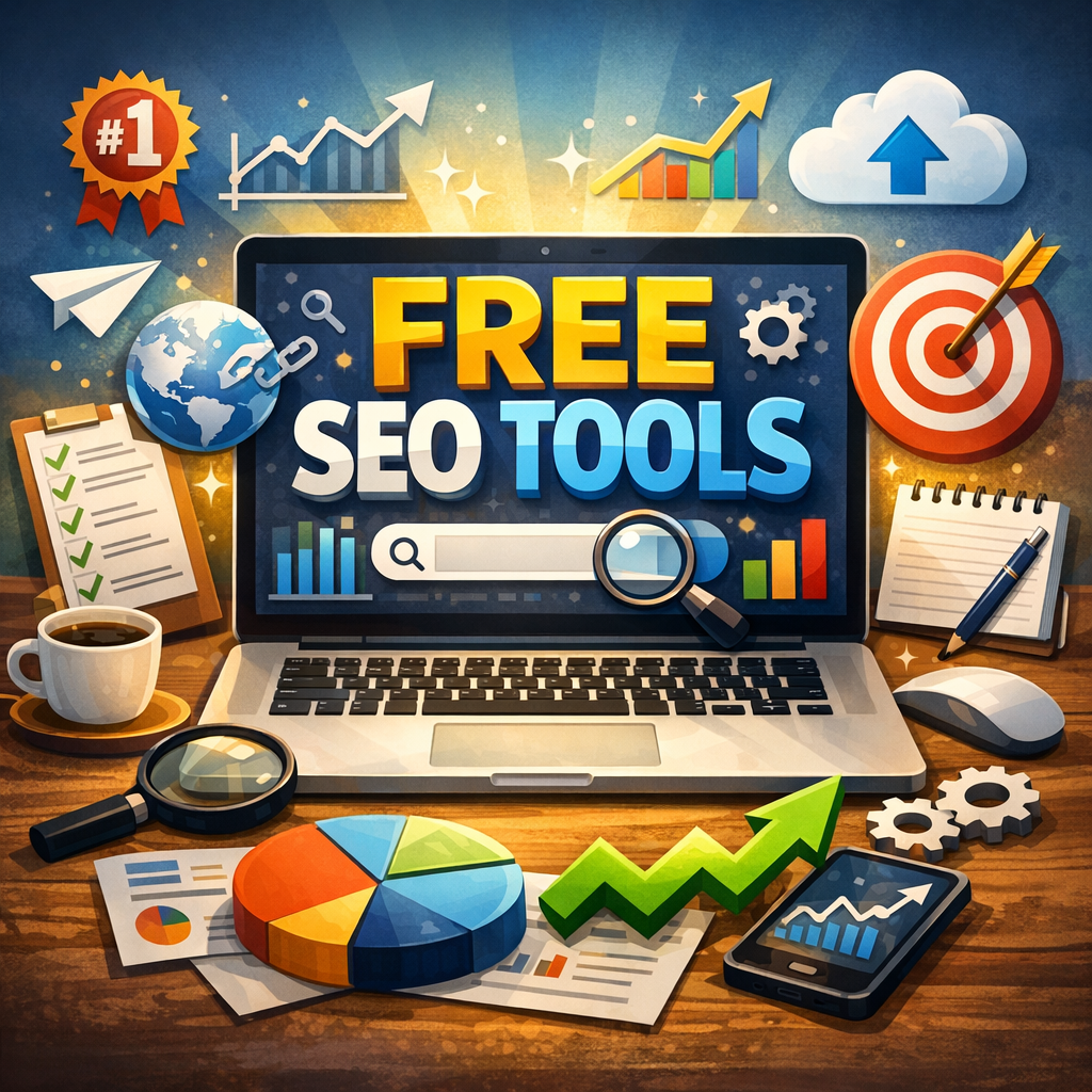 Illustration of Free SEO Tools: Must-Have, Best Solutions for Effortless Ranking