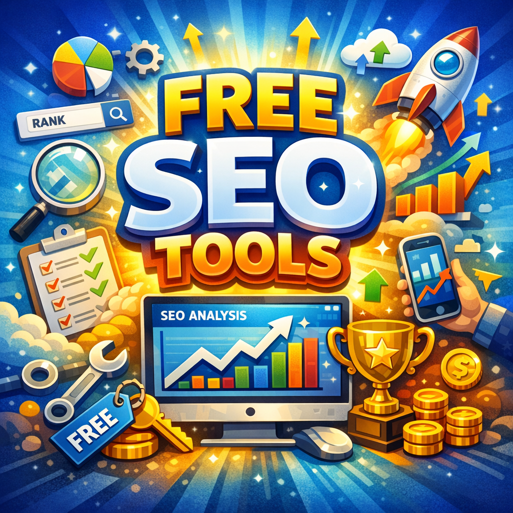 Illustration of Free SEO Tools: Must-Have, Best Solutions for Effortless Ranking