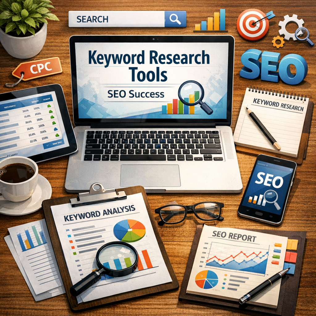 Illustration of Keyword Research Tools: Best Must-Have Solutions for Effortless SEO Success