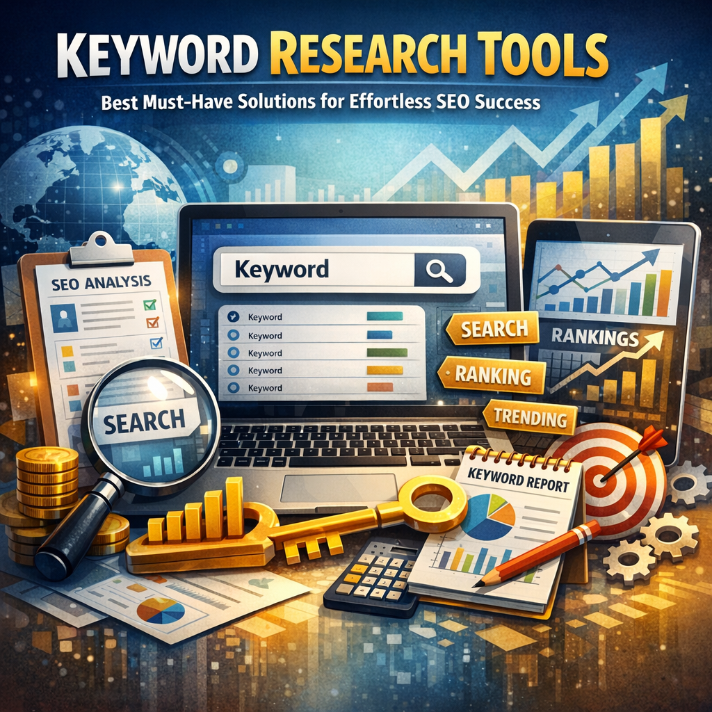 Illustration of Keyword Research Tools: Best Must-Have Solutions for Effortless SEO Success
