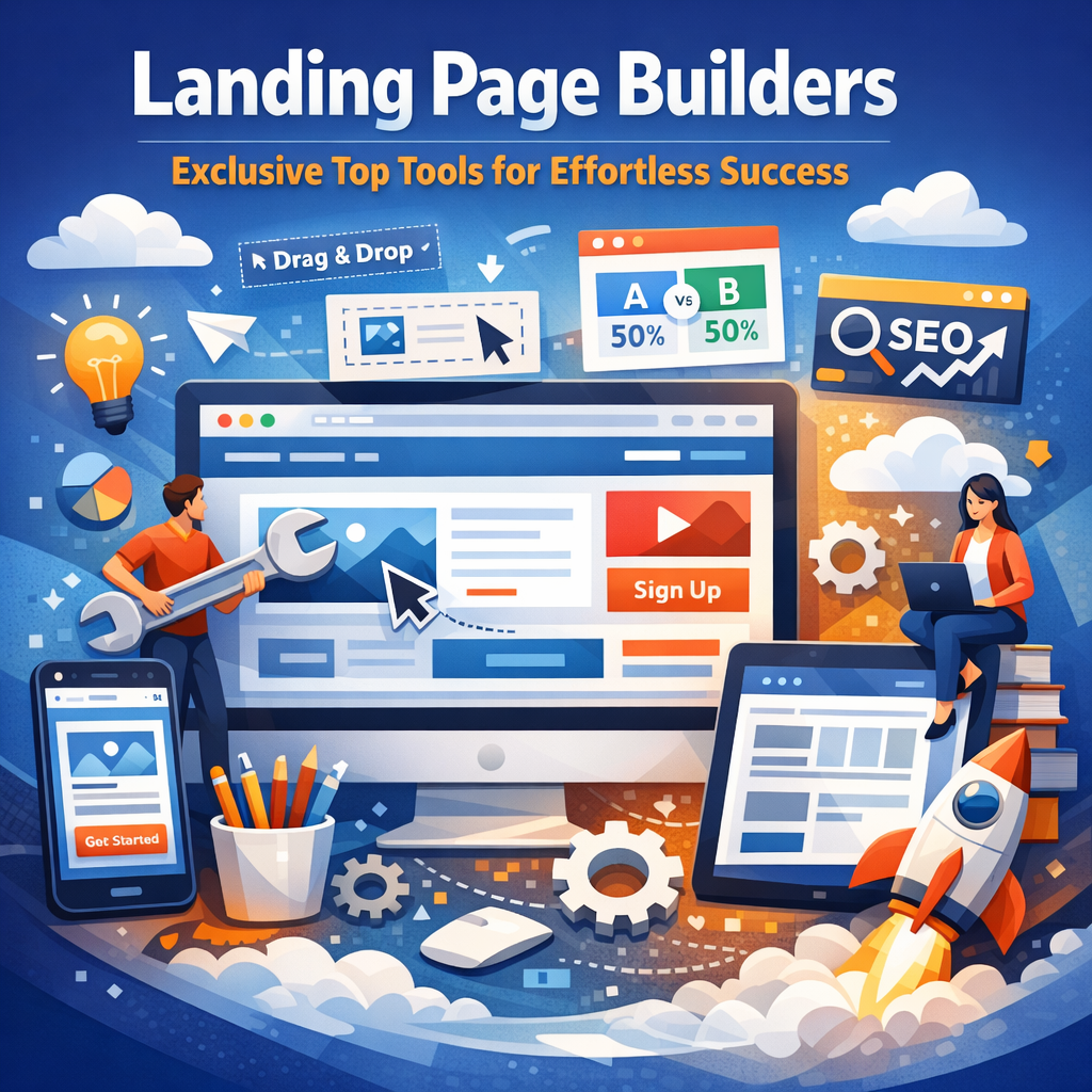 Illustration of Landing Page Builders: Exclusive Top Tools for Effortless Success