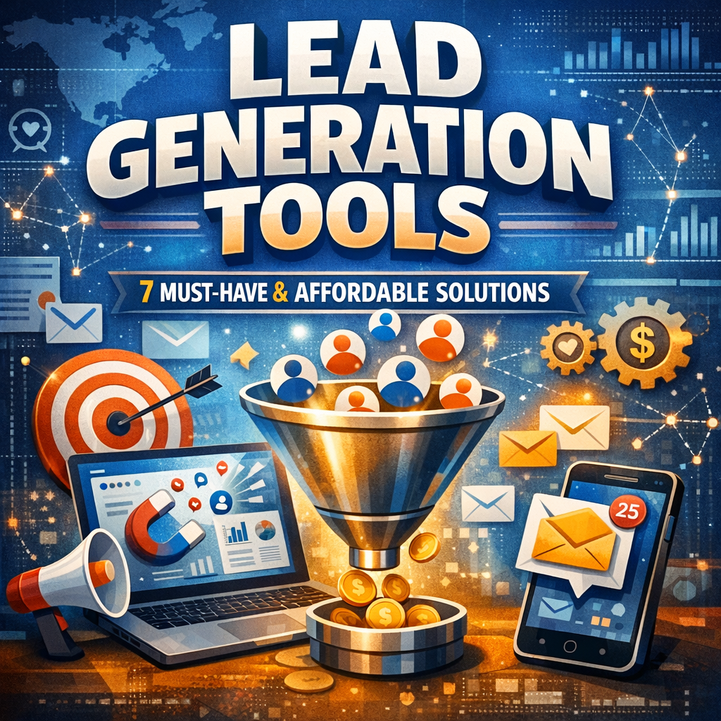 Illustration of Lead Generation Tools: 7 Must-Have and Affordable Solutions