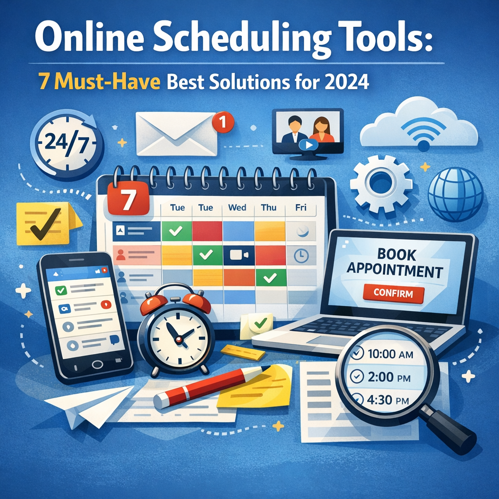 Illustration of Online Scheduling Tools: 7 Must-Have Best Solutions for 2024