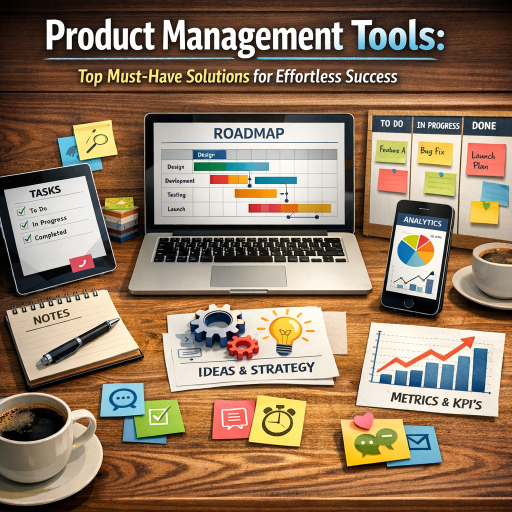 Illustration of Product Management Tools: Top Must-Have Solutions for Effortless Success