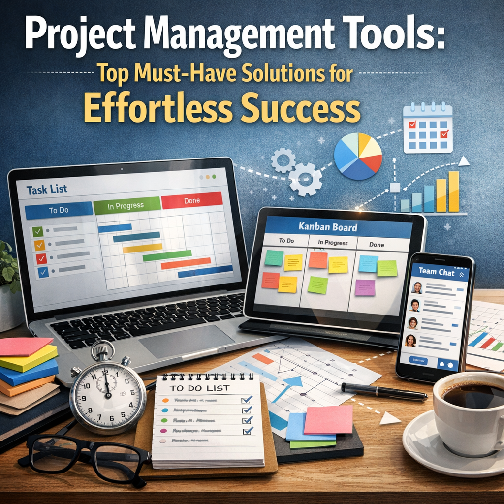Illustration of Project Management Tools: Top Must-Have Solutions for Effortless Success