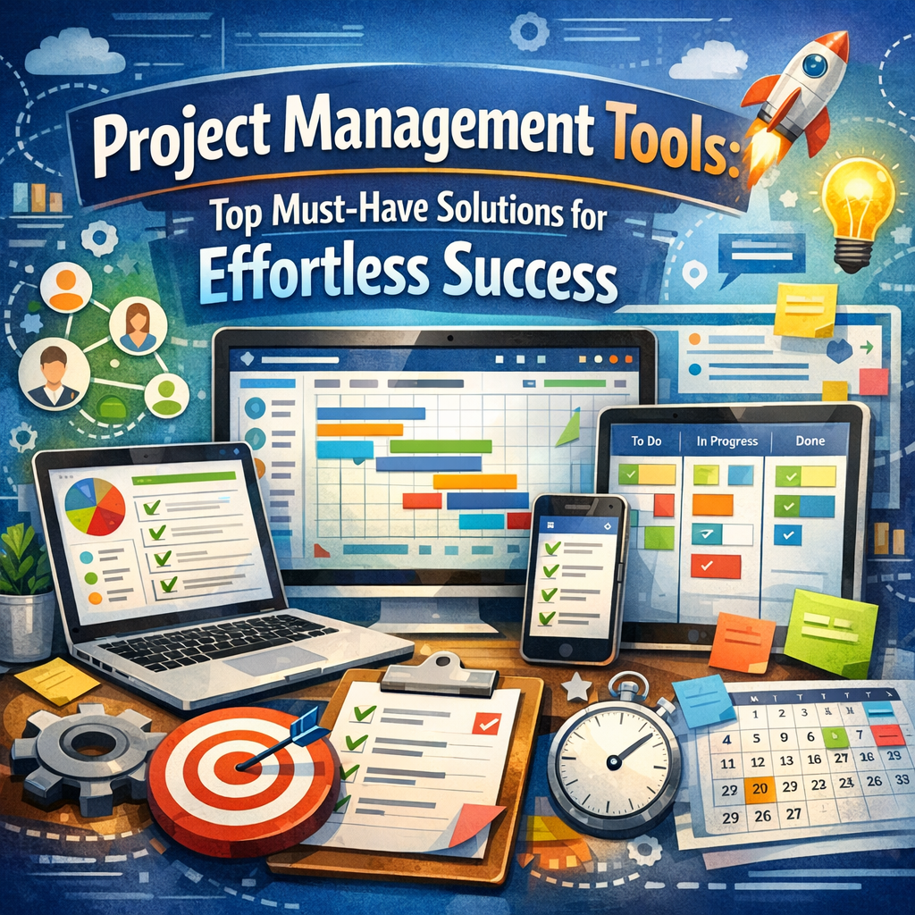 Illustration of Project Management Tools: Top Must-Have Solutions for Effortless Success