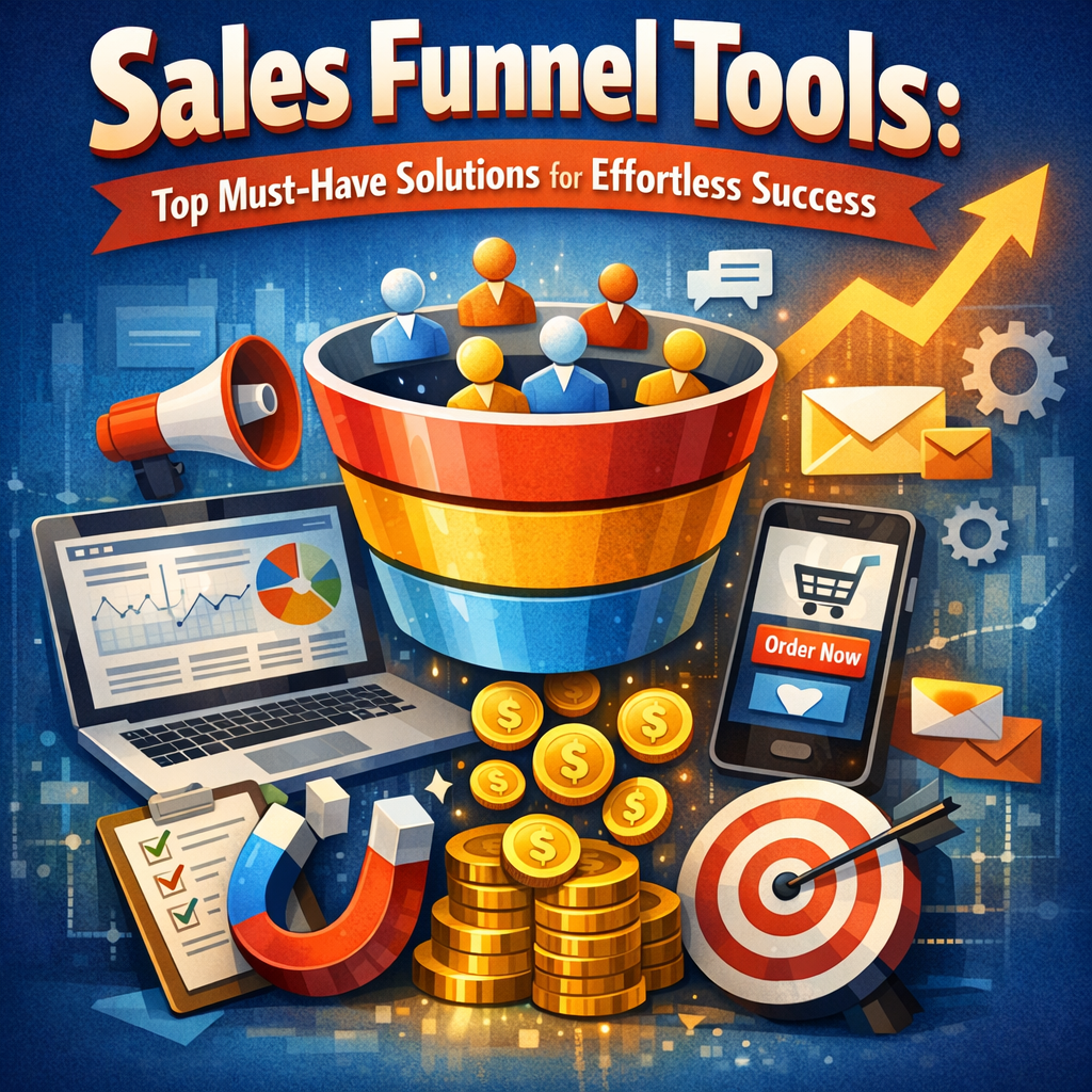 Illustration of Sales Funnel Tools: Top Must-Have Solutions for Effortless Success