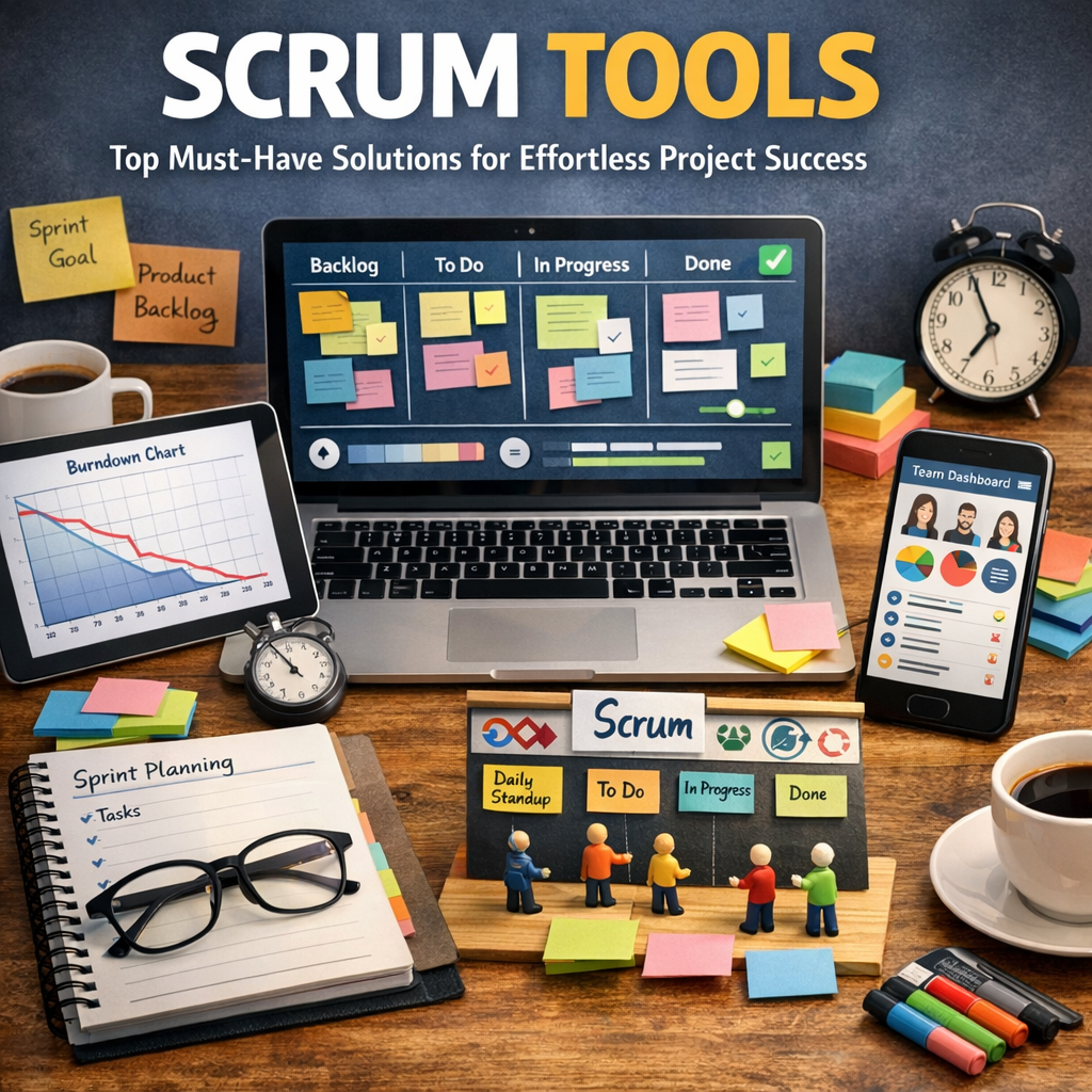 Illustration of Scrum Tools: Top Must-Have Solutions for Effortless Project Success