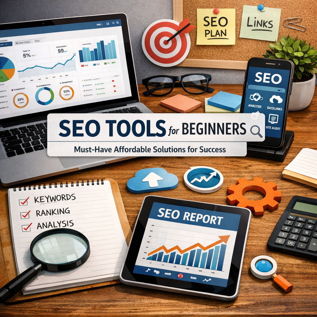 Illustration of SEO Tools for Beginners: Must-Have Affordable Solutions for Success
