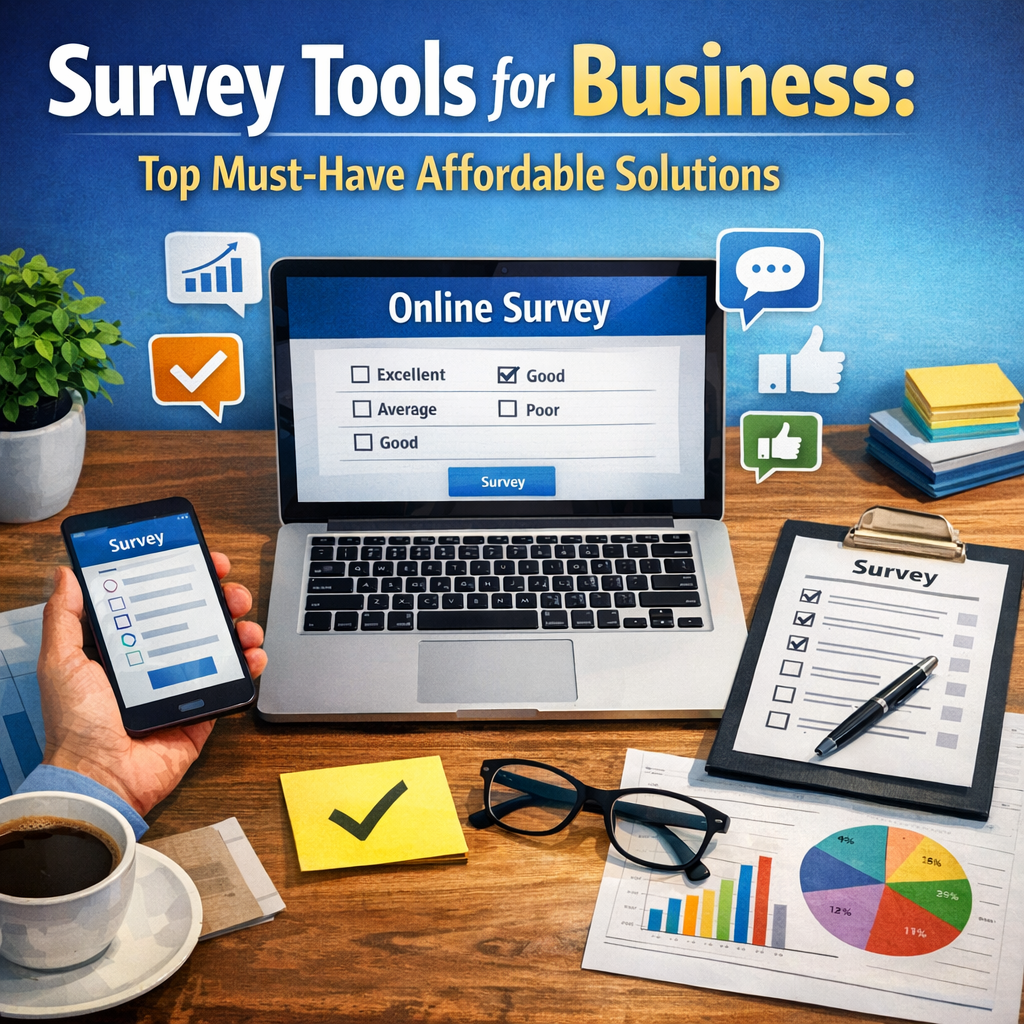 Illustration of Survey Tools for Business: Top Must-Have Affordable Solutions