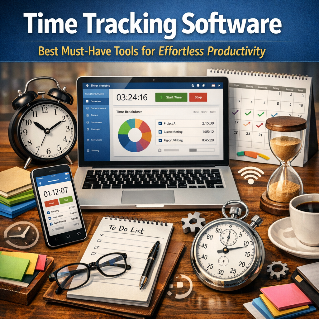 Illustration of Time Tracking Software: Best Must-Have Tools for Effortless Productivity