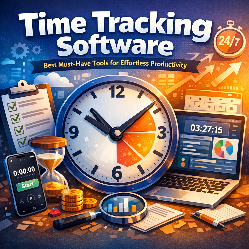 Illustration of Time Tracking Software: Best Must-Have Tools for Effortless Productivity