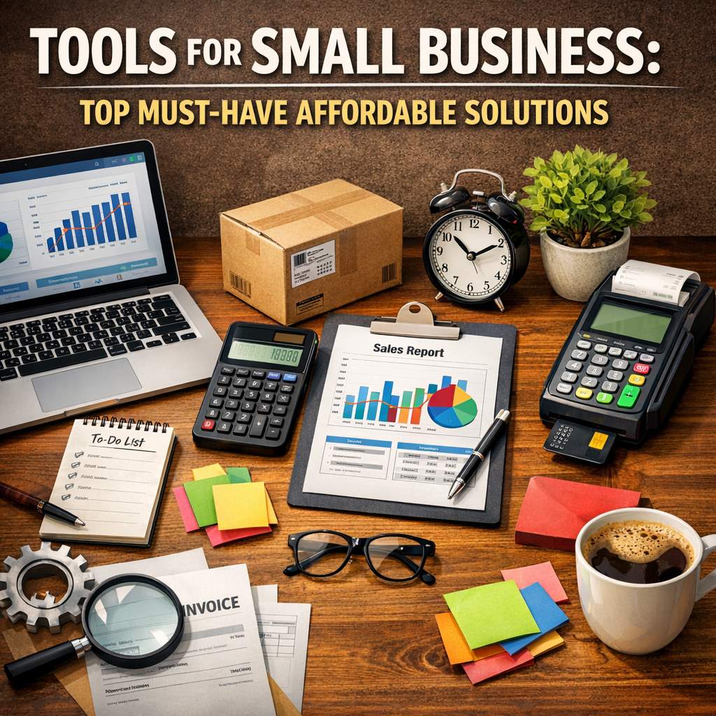 Illustration of Tools for Small Business: Top Must-Have Affordable Solutions