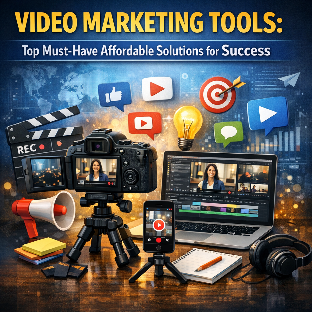 Illustration of Video Marketing Tools: Top Must-Have Affordable Solutions for Success