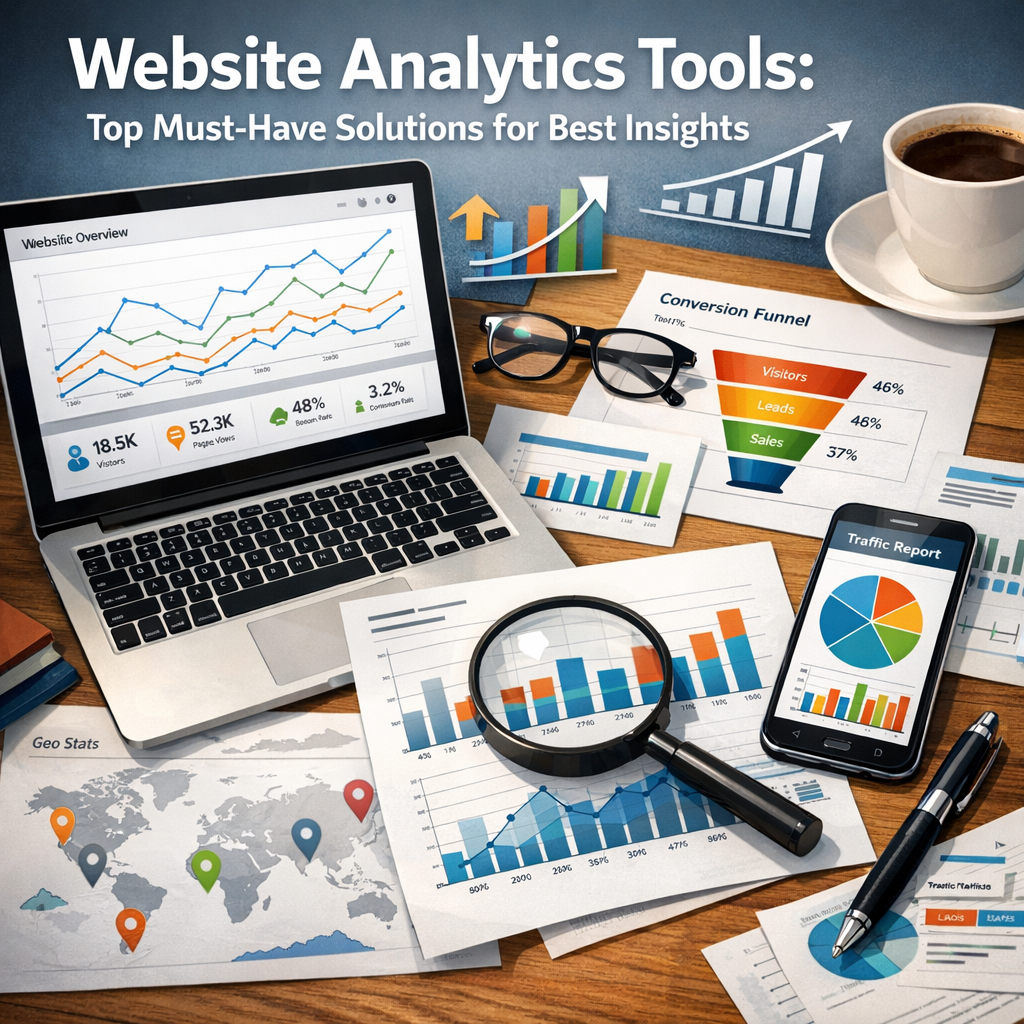 Illustration of Website Analytics Tools: Top Must-Have Solutions for Best Insights