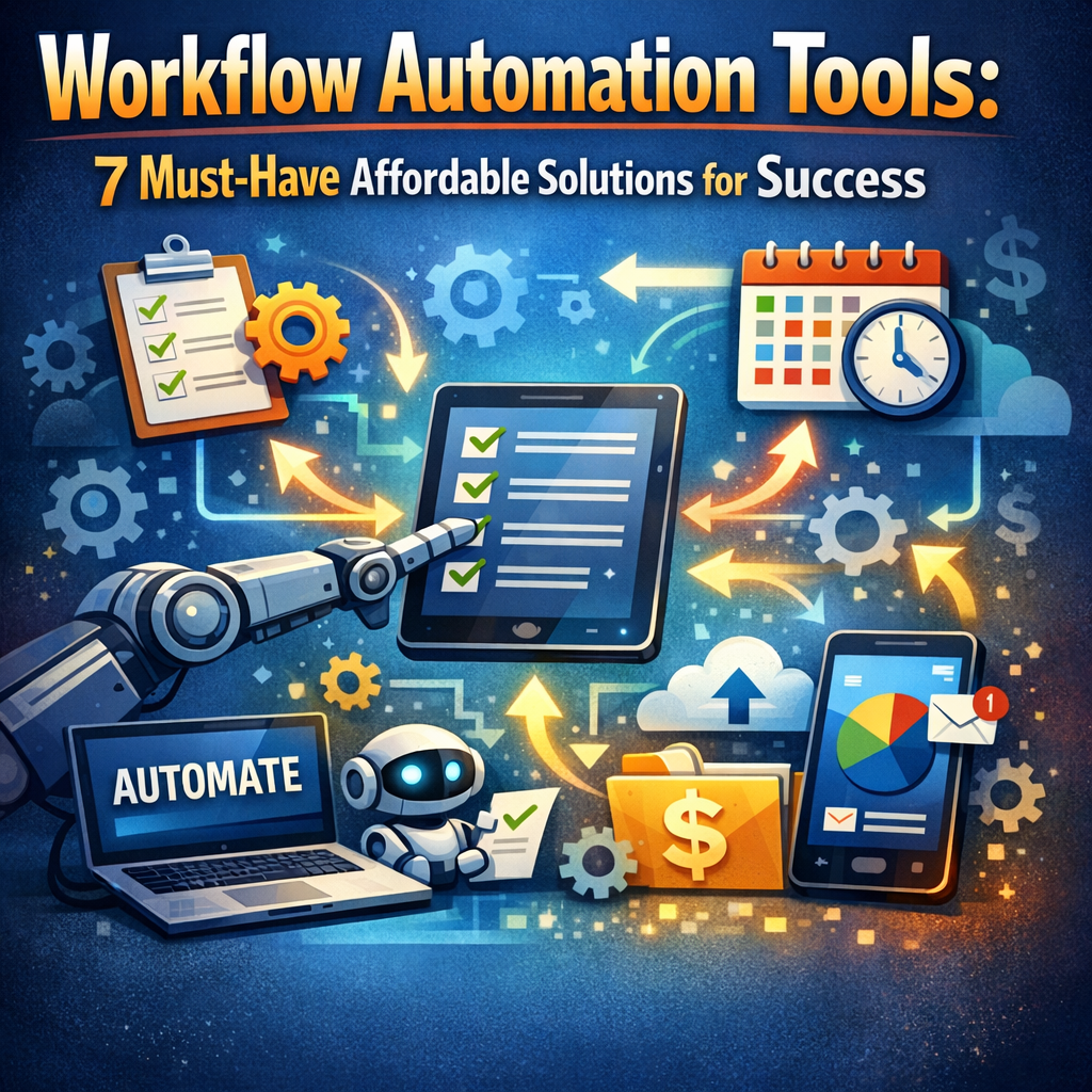 Illustration of Workflow Automation Tools: 7 Must-Have Affordable Solutions for Success