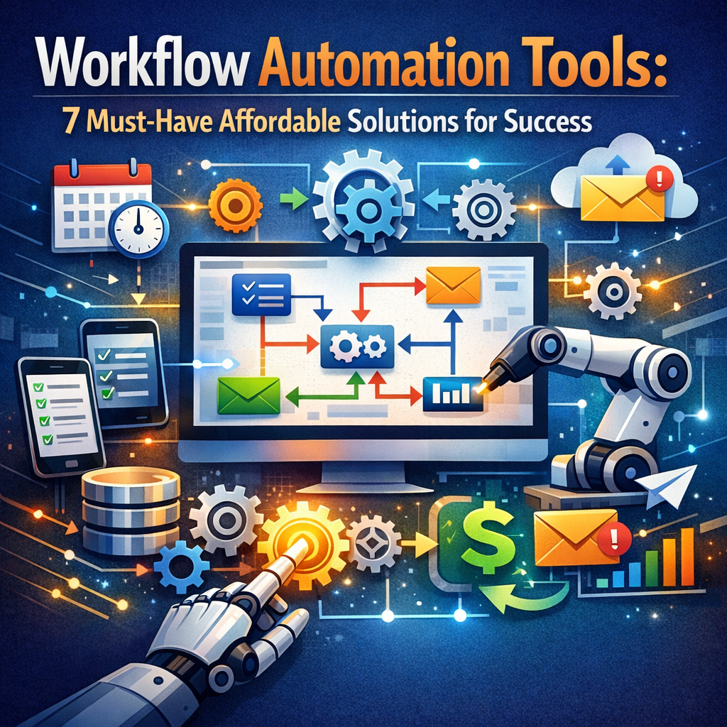 Illustration of Workflow Automation Tools: 7 Must-Have Affordable Solutions for Success